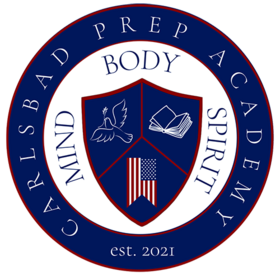 Carlsbad Prep Academy official seal — Mind, Body, Spirit